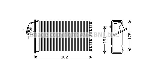 AVA QUALITY COOLING šilumokaitis, salono šildymas MS6355